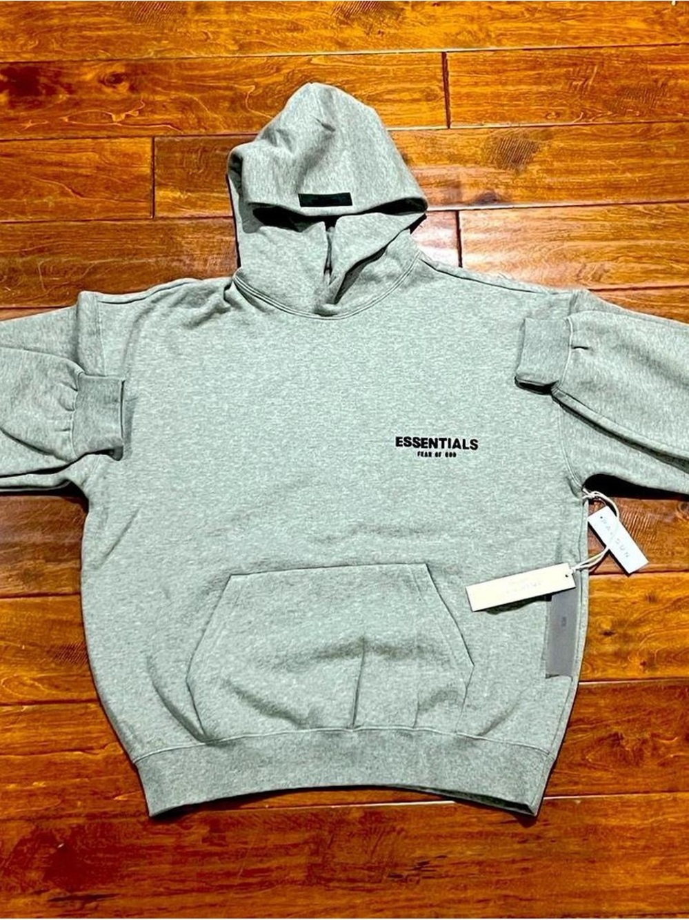 Essentials Men's Light Gray Pullover Hoodie
